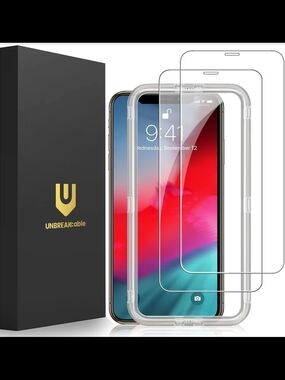UNBREAKcable 2pk Tempered Glass Screen Protector for iPhone 11 Pro/XS/X